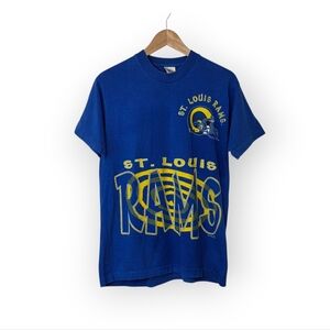Vintage 1996 St. Louis Rams NFL Single Stitch T Shirt Medium
